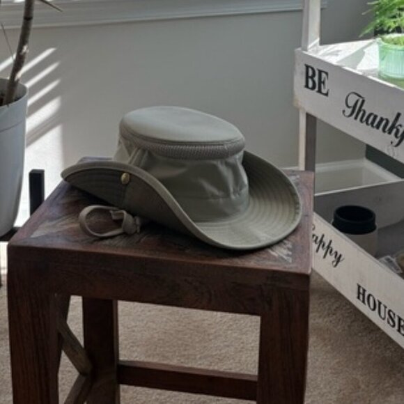 TILLEY LTM3 Khaki/Olive Airflo Classic Sun Hat Size 7 1/8TH - Picture 12 of 16